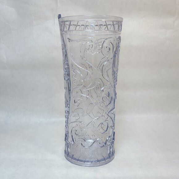 Disney Trader Sam's Tangaroa Surfboard Acrylic Cup Glass Tiki Bar Clear - Picture 2 of 8